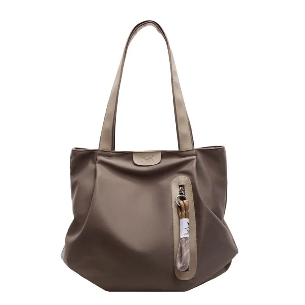 

Повседневная портативная большая сумка, большая вместительная модная сумка на плечо, плиссированная сумка на молнии для поездок на работу, уличная сумка