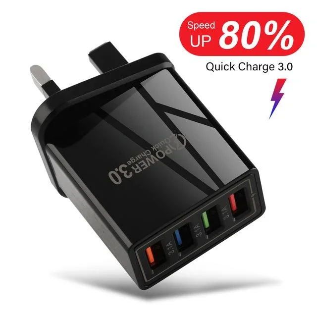 3.1A Fast Charging USB PD Charger Quick Charge 3.0 For iPhone Samsung Xiaomi Tablets Mobile Phone Charger Adapter EU/US Plug