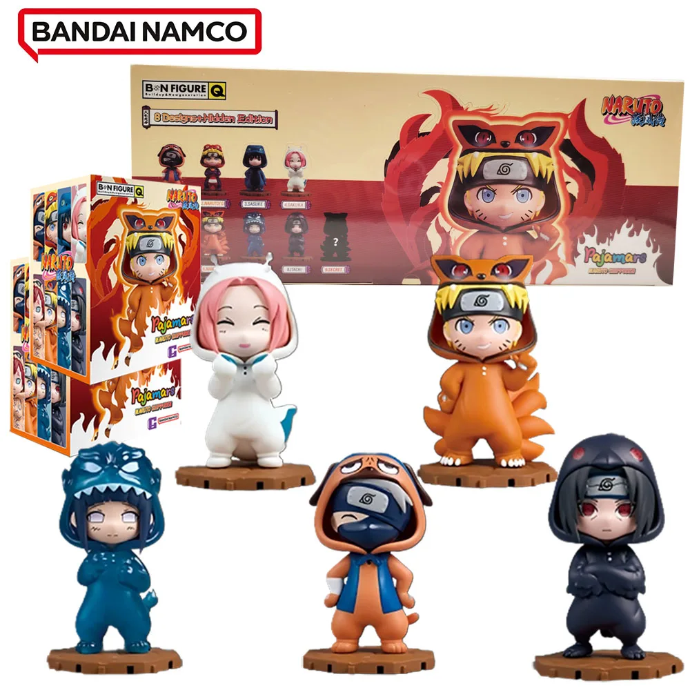 

Original Bandai Naruto Pajamars Series Blind Box Trendy Model Toys Anime Peripheral Collectibles Presents for Boys and Girls