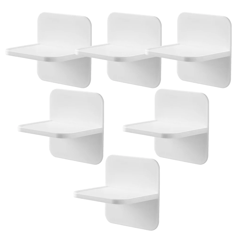 

6 Pcs Nail-free Bracket Shelf Pegs Cabinet for Shelves The Hips Support Clips Child