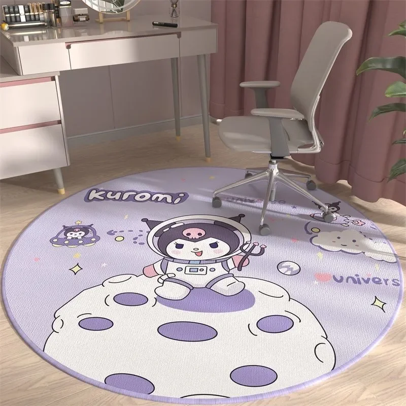 Almohada de cojín Sanrio Kuromi para niños, Alfombra de Anime Kawaii, alfombrilla antideslizante para baño, silla linda, juguetes de felpa, regalo