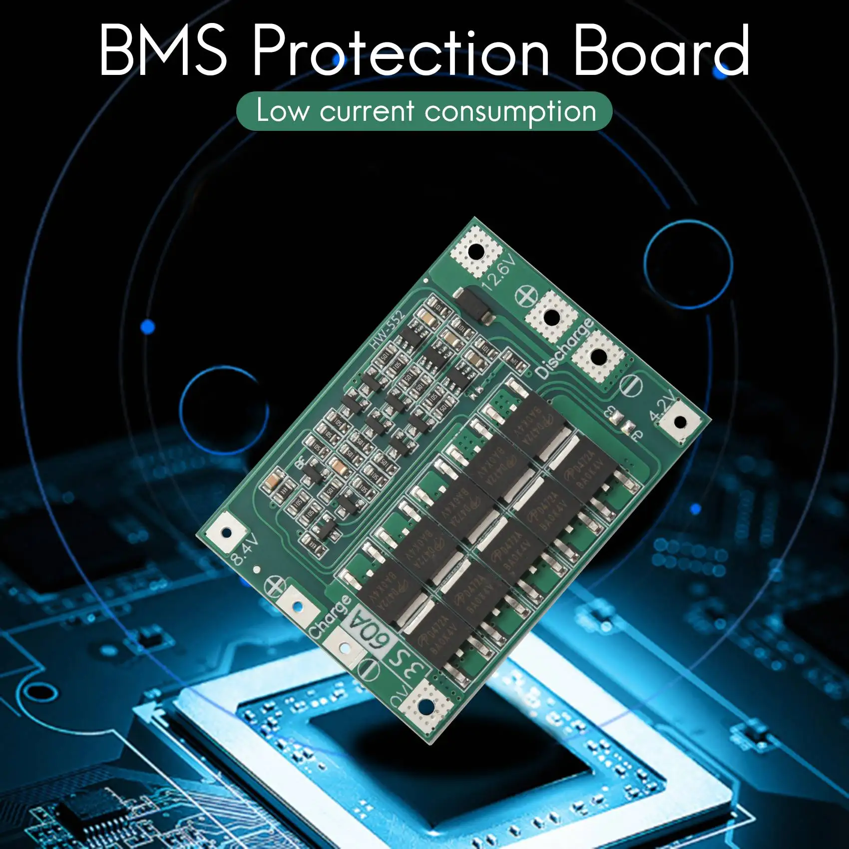 3S 60A Bms Board 11.1V 12.6V 18650 Li-Ion Lithium Battery Protection Board Enhanced Version