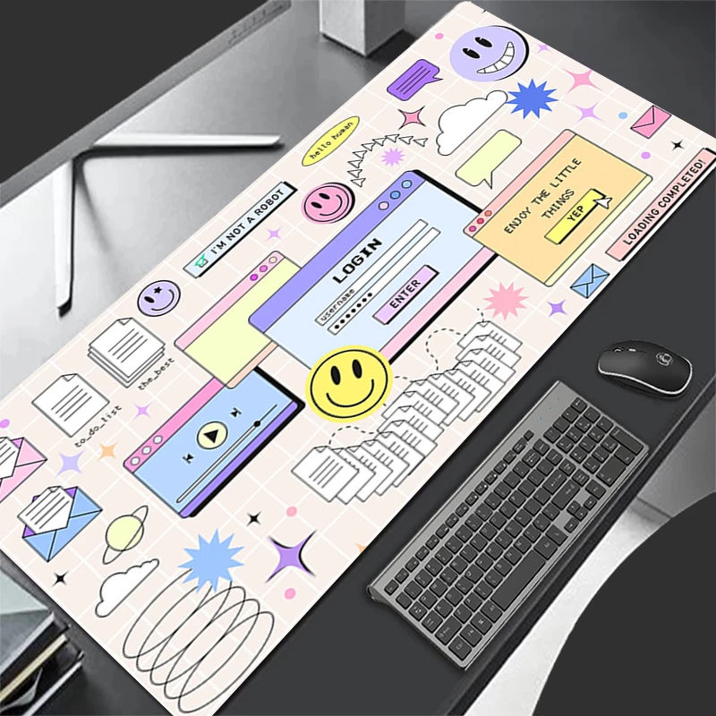 

Коврик для мыши с узором, игровой коврик, резиновый коврик для мыши, аксессуары для ПК, настольный коврик, нескользящий коврик для офисного стола, геймерский ретро коврик для клавиатуры с паровой волной