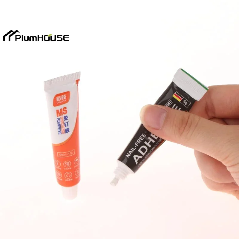 1/5 قطعة لاصق قوي للغاية وسريع التجفيف الغراء مسمار الحرة هيكل لزجة الغراء فائقة القوة العالمي تسرب الغراء للجدار