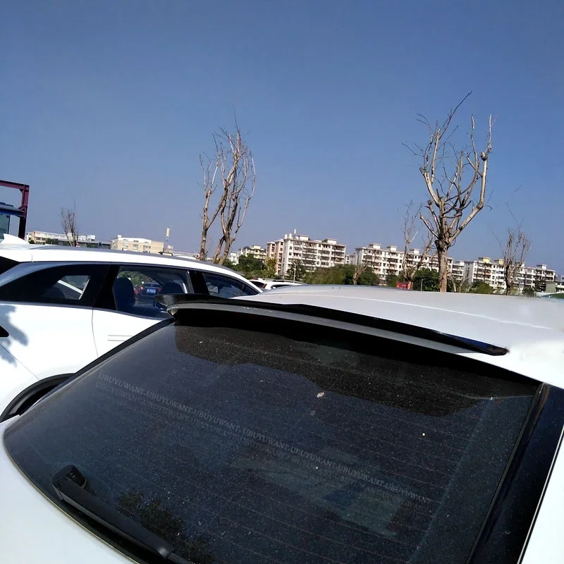 Für Audi Q3 Baujahr 2013-2016 Spoiler aus ABS-Kunststoff im Carbon-Look, Heckklappe, Dach, Heckflügel, Karosserie-Kit-Zubehör – Detail 6