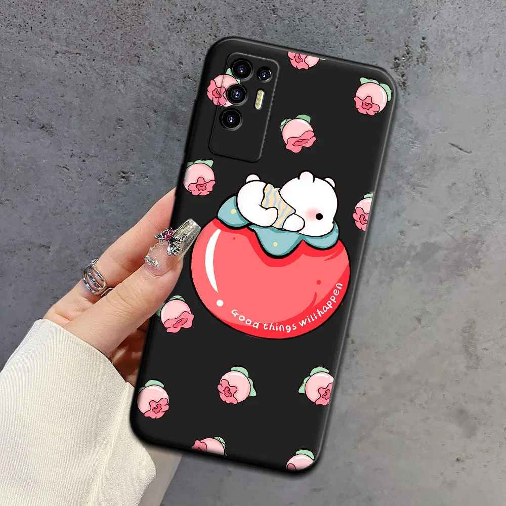 For Tecno Pova 2 / Pova 3 4G/ Pova4 Pro Case Cartoon Soft Silicone TPU Astronaut Pattern Phone Case For Techno Pova5 Back Cover