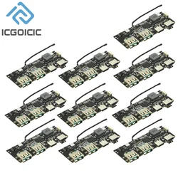 1-10PCS 22.5W Quick Charging Mobile Power Module QC4.0 PD3.0 5 Port Dual USB Power Bank Circuit Board Protection Diy Motherboard