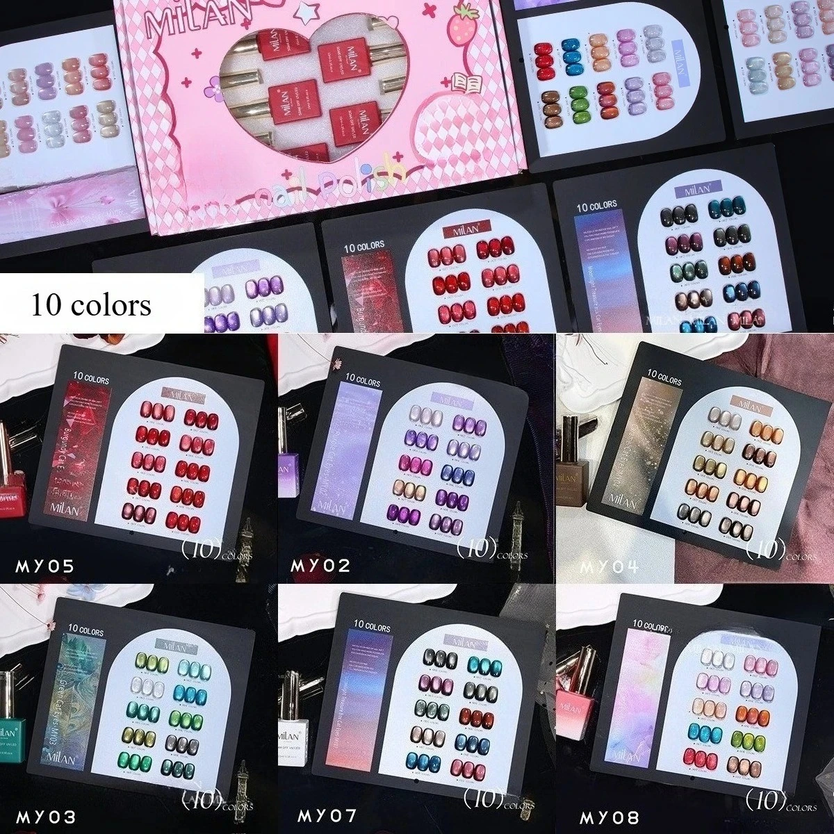 

HEMA TPO FREE 15ml Purple Brown Red Blue Glass Bead Cat Magnetic Nail Gel Polish Semi Permanent Soak Off UV LED Varnishes