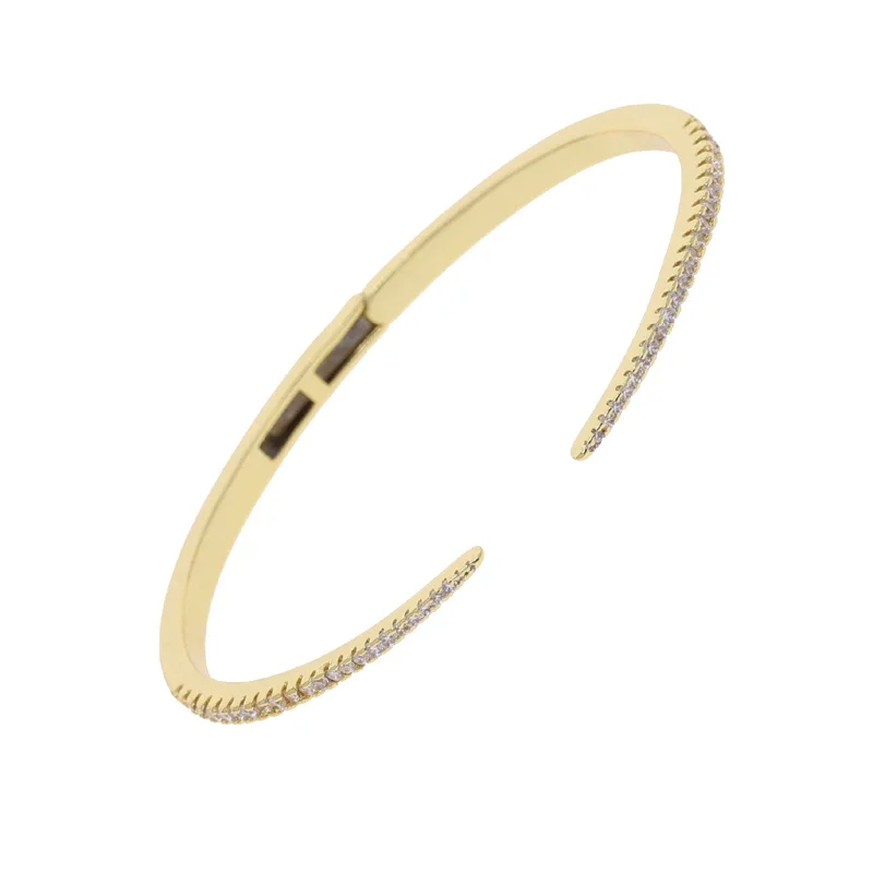 مجوهرات الأزياء عالية الجودة مفتوحة تعديل تشيكوسلوفاكيا سبايك الإسورة للنساء #2