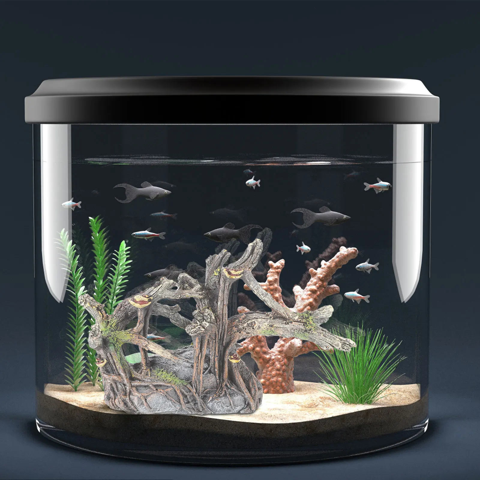 

Artificial Shrub Statue Resin Craft Decoration Durable Lifelike Aquarium Fish Tank L scape namentAquariumDecorationFishTankL