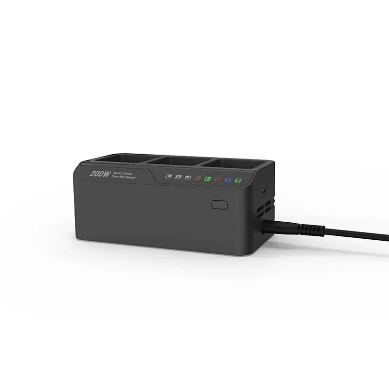 200W 3-Bay Fast Battery Charging Hub, Replacement Power Charger Station Compatible with DJI Mavic 3 Series Drone