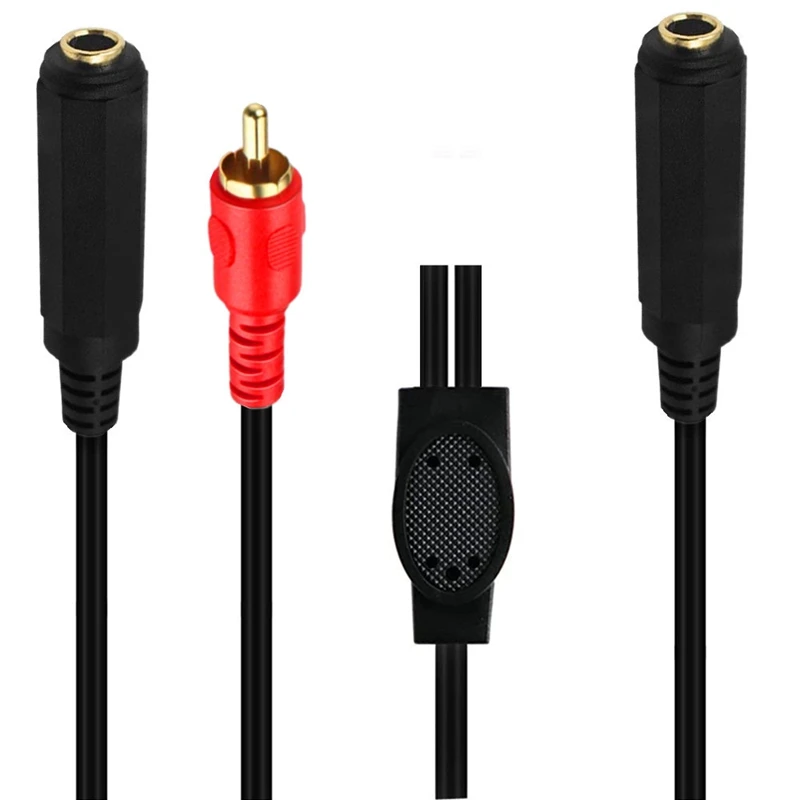 6.35mm  Female To Female Stereo Headphone Guitar Extension Cable , Gold plated 6.35 mm  Female to RCA Male Audio Cable Extension