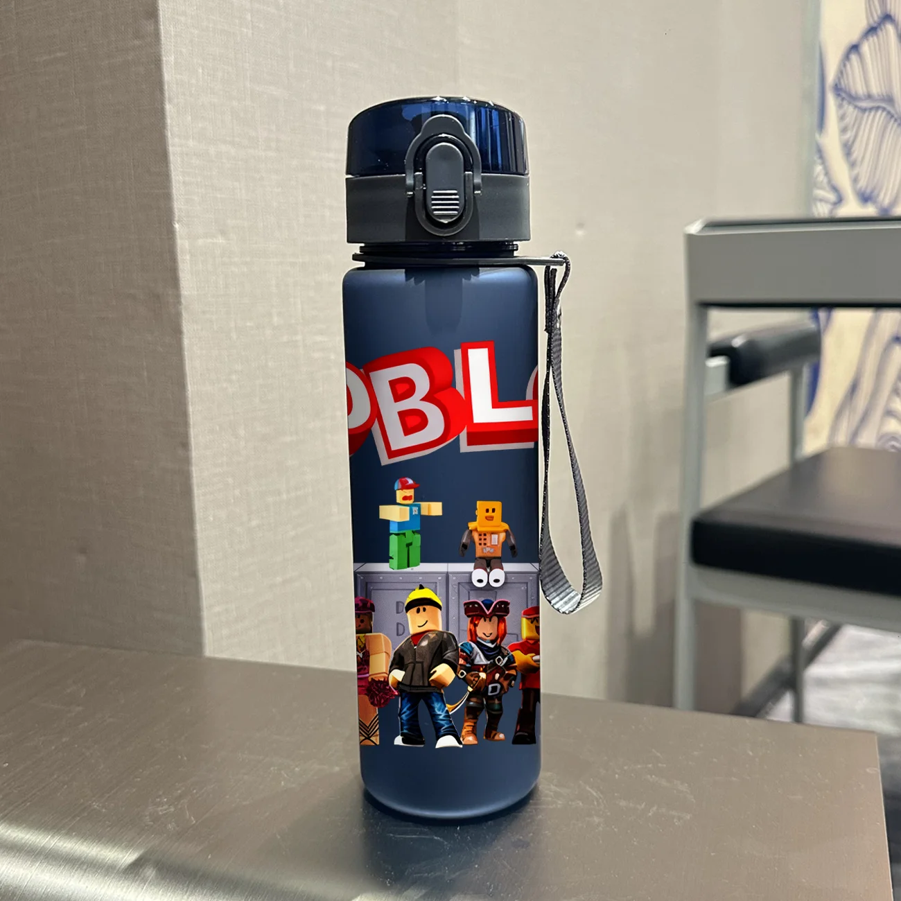 Gelas Air 560ML Cetak 3D dengan Pola Mainan Lego yang Menarik, Gelas Air Bergaya Berkapasitas Besar Anti Bocor dengan Lapisan Embun untuk Penggunaan Sehari-hari