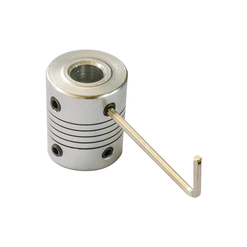 Shaft Rigid Motor Wheel Coupler 5 To 8 Mm Spring Loaded Nut To Anti Backlash Brass Nut Suitable For 3D Printers