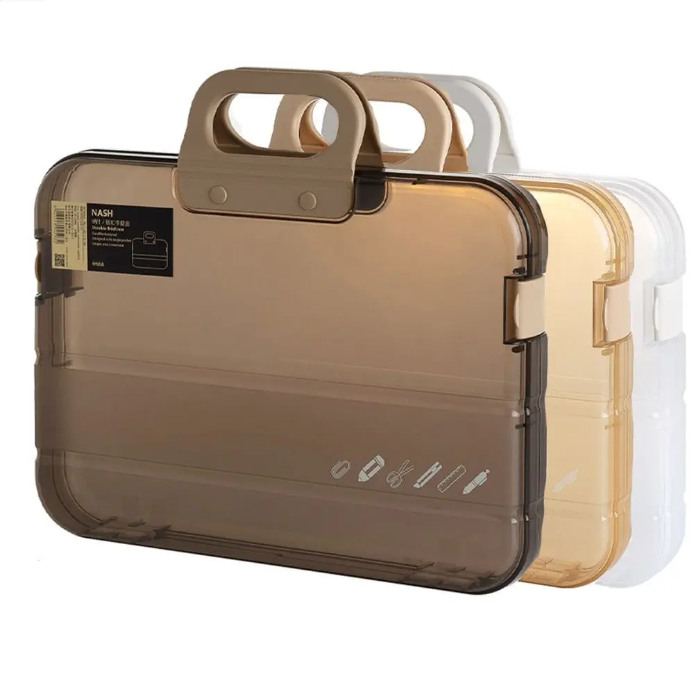 Receipt Contract Desk Organizer Document Storage Box Certificates Storage Case A4 File Organizer Box Classification Folder