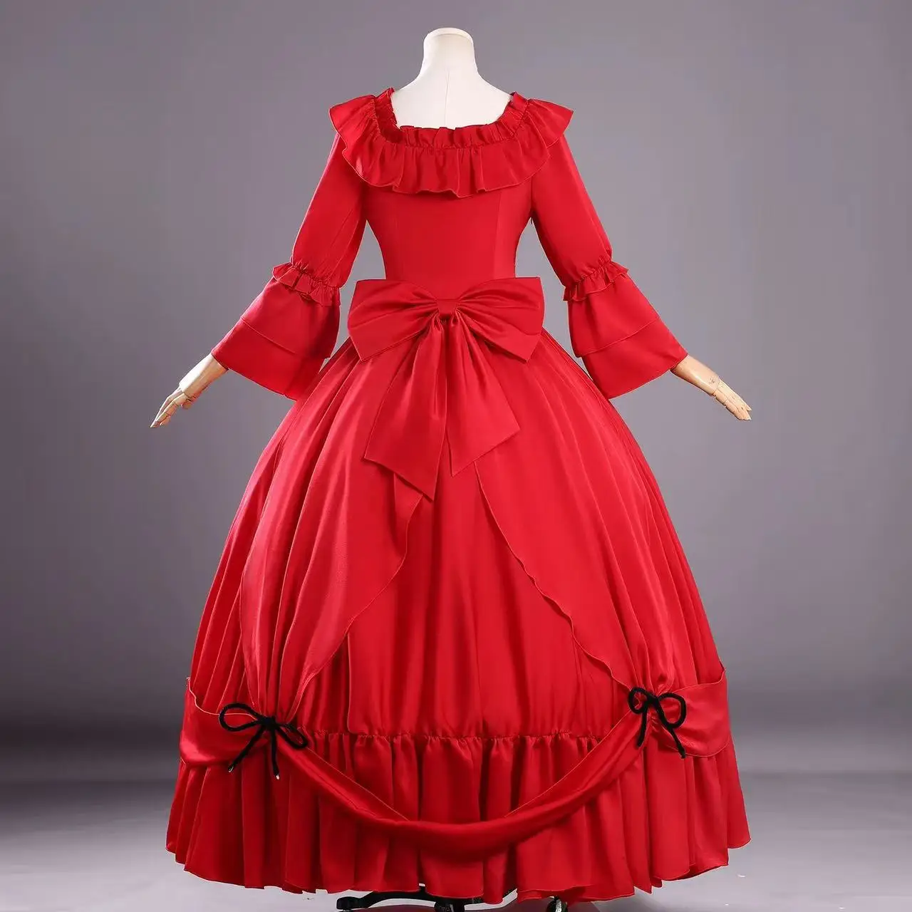 Anime May I Ask for One Final Thing Scarlet El Vandimion Cosplay Costume Girl Lolita red dress accessories Christmas party gift - view 5