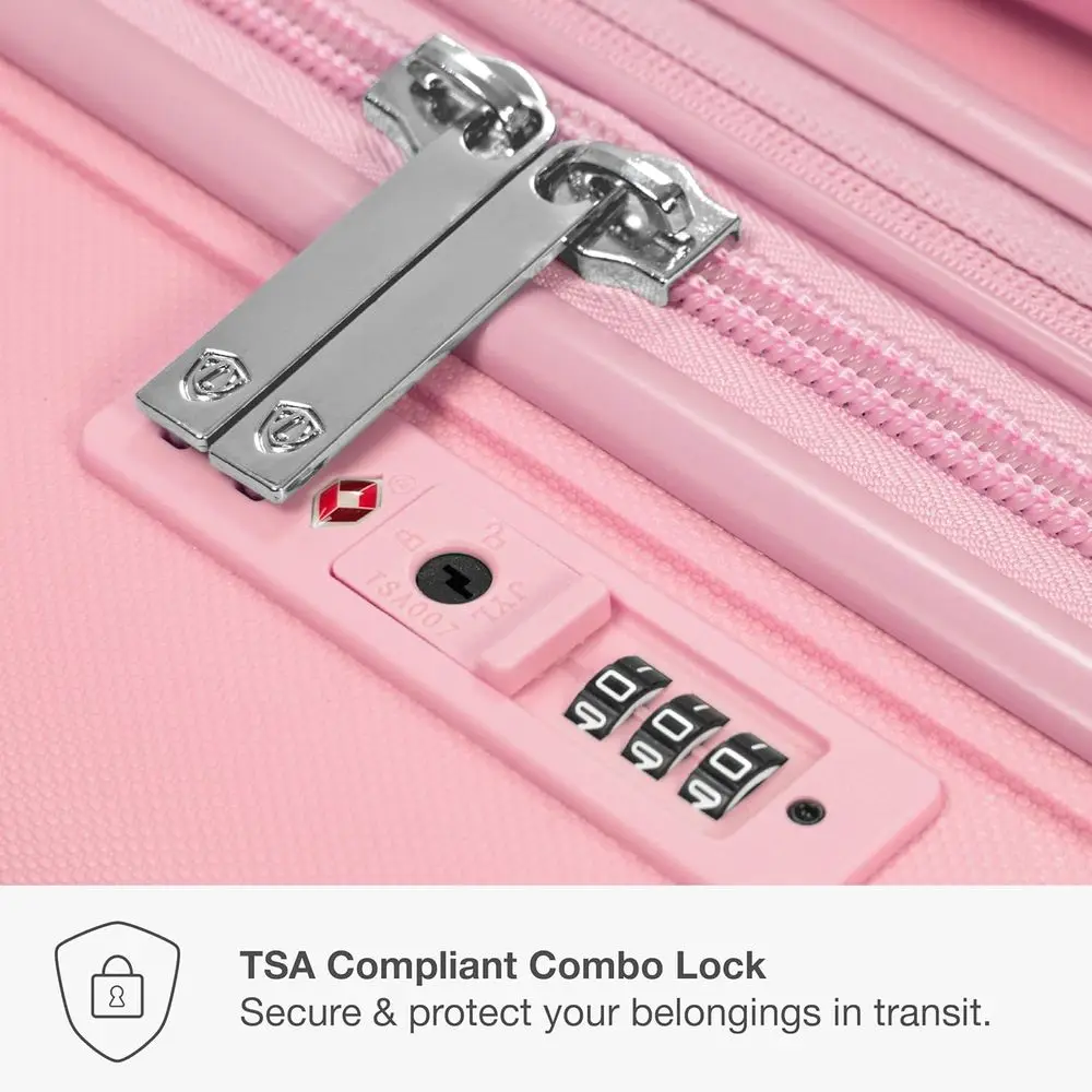 Pink 22 Expandable Hardshell Spinner Carry-On Luggage - Traveler's Choice Pagosa