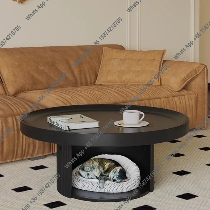 Японский круглый кофейный столик X3 D: роскошный минималистичный скандинавский дизайн, гламурный итальянский таволино да салотто, мебель для дома