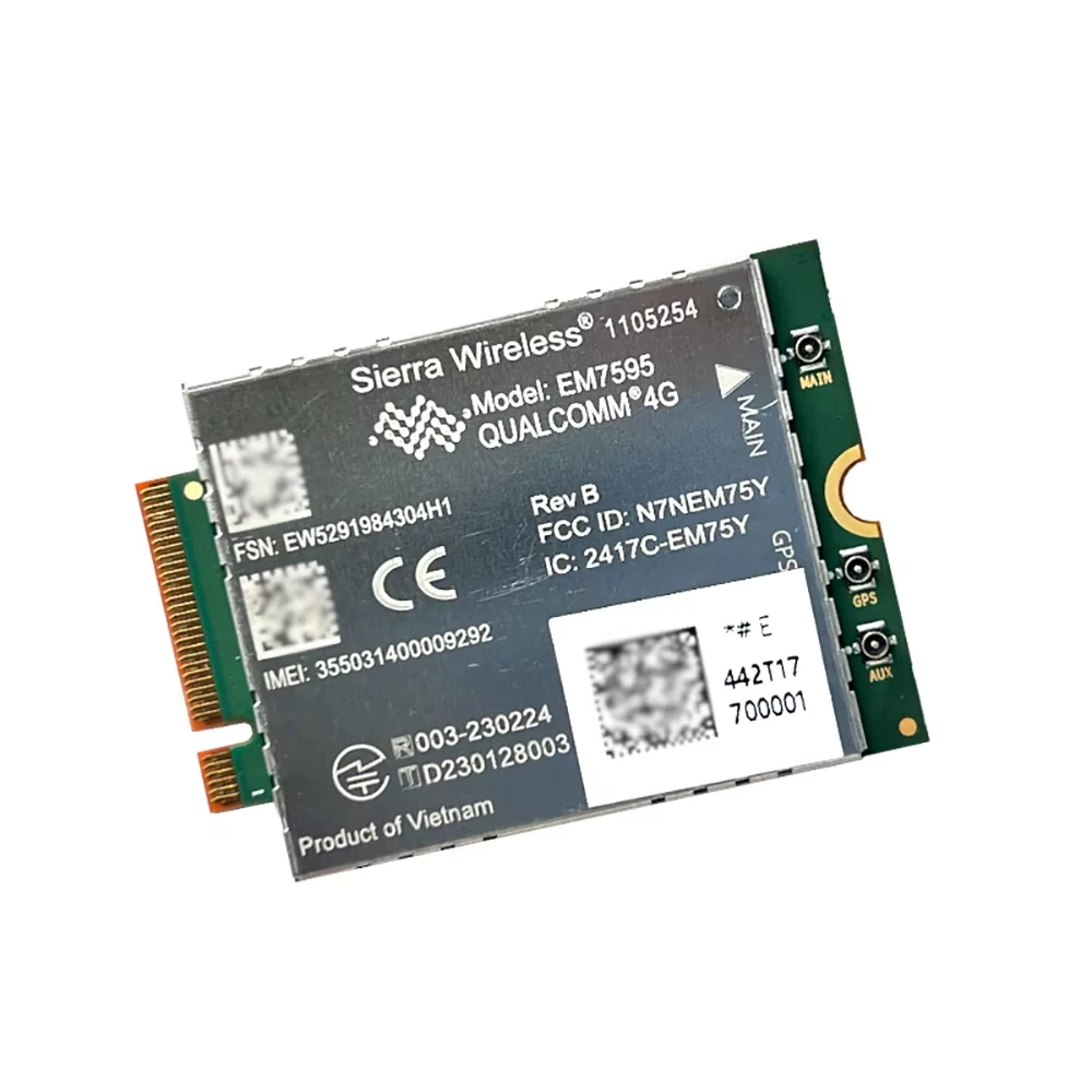 

EM7595 4G LTE Module FDD-LTE TDD-LTE 4G Card Cat12 600Mbps M.2 For Laptop Win10/11