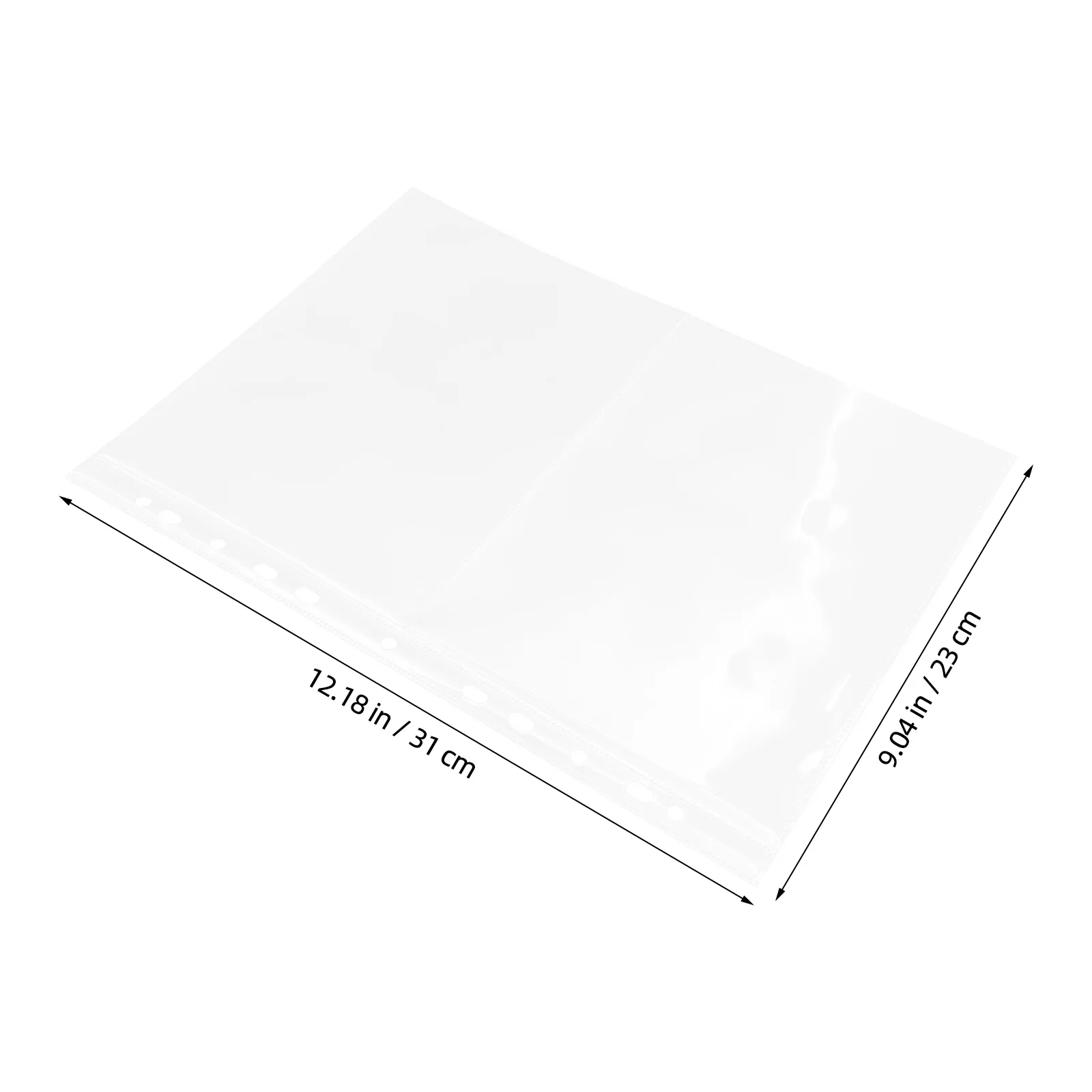 40pcs A4 Album Pages Clear Single-Sided Binder Sleeves For Stamp Collecting Storage Sheets Stamp Collection Album Pages Stamps