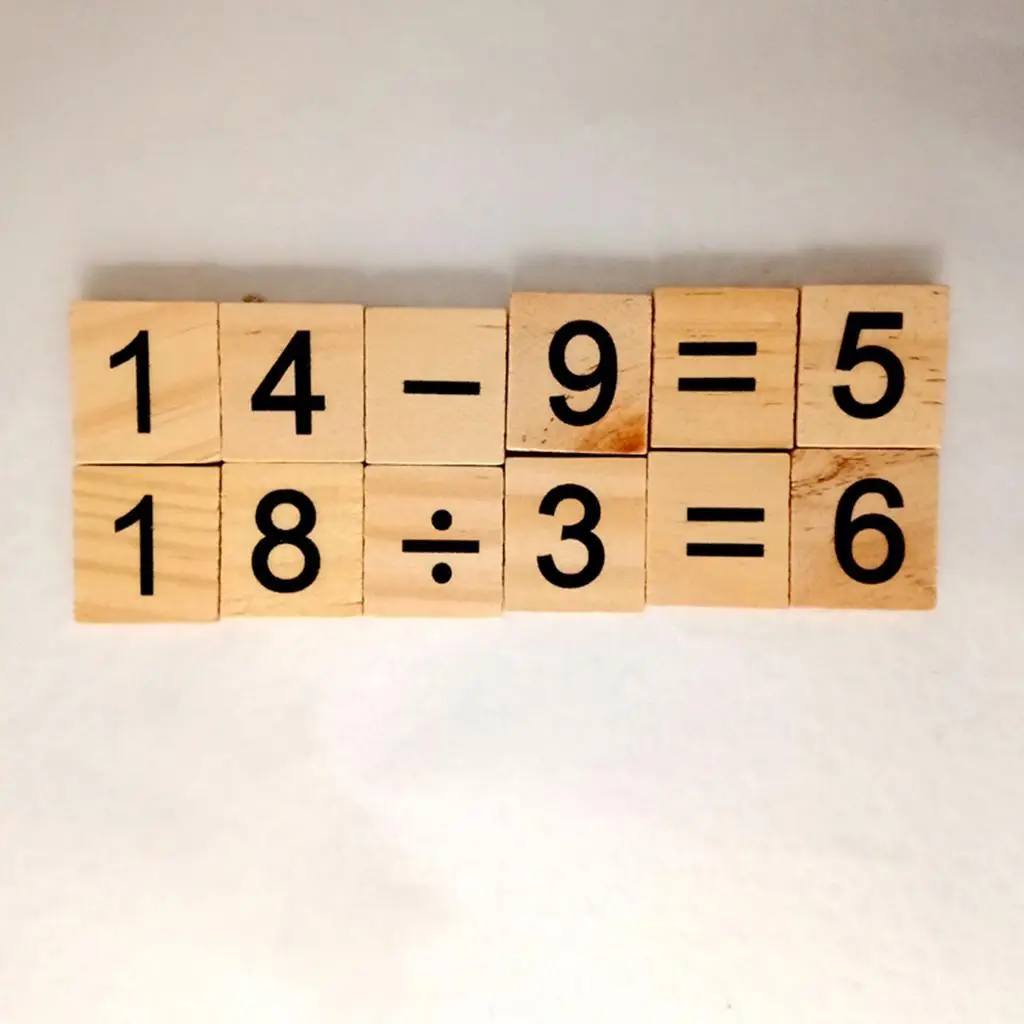 Kids Wooden Tiles Educational Puzzle Wood Letter Craft Scrapbooking Square Game Blocks for Family Fun