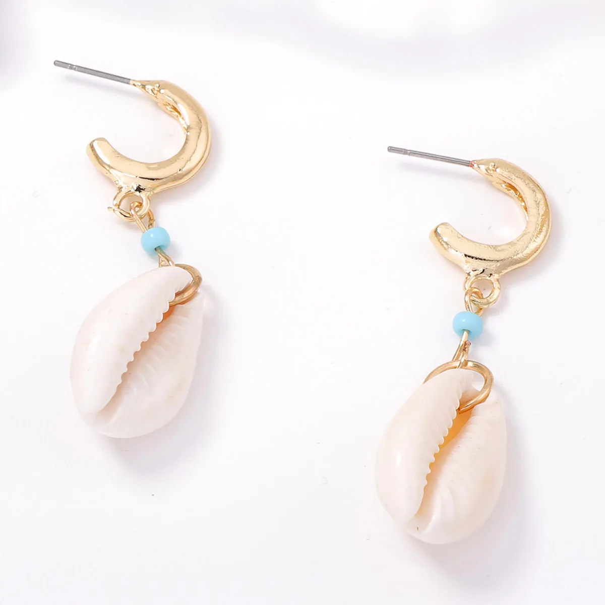 Bohemian Shell Starfish Drop Earrings - Set of 3