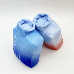 RUFF PUFF pet dog interactive plush toy, bite resistant, squeaking toy, gradient plush water cup toy, surprise gift for pets