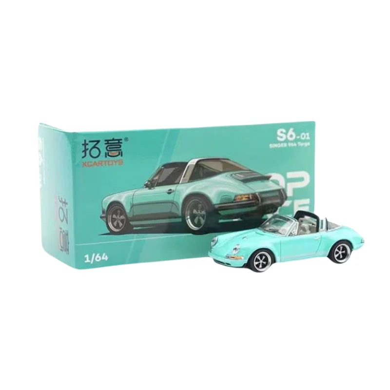 XCARTOYS Diecast alloy model 1/64 Porsche SINGER 964 Targa Boys Toy Collection Decorative display pieces for children\'s gifts.