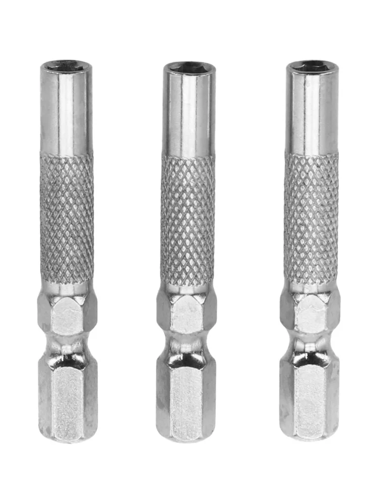 Adaptador de broca de inserción hexagonal, 2-5 uds., 6,35mm, 1/4 pulgadas, destornillador eléctrico, soporte magnético, adaptador de broca de inserción hexagonal de acero al cromo-vanadio