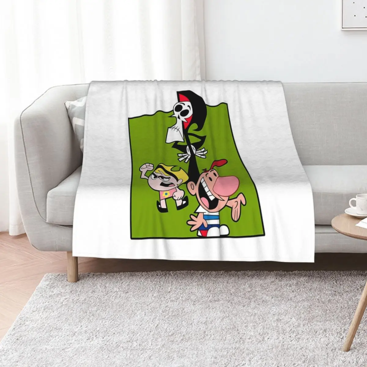 

The Grim Adventures of Billy & Mandy Throw Blanket Plaid Blankets For Baby Retros Luxury Thicken Blankets
