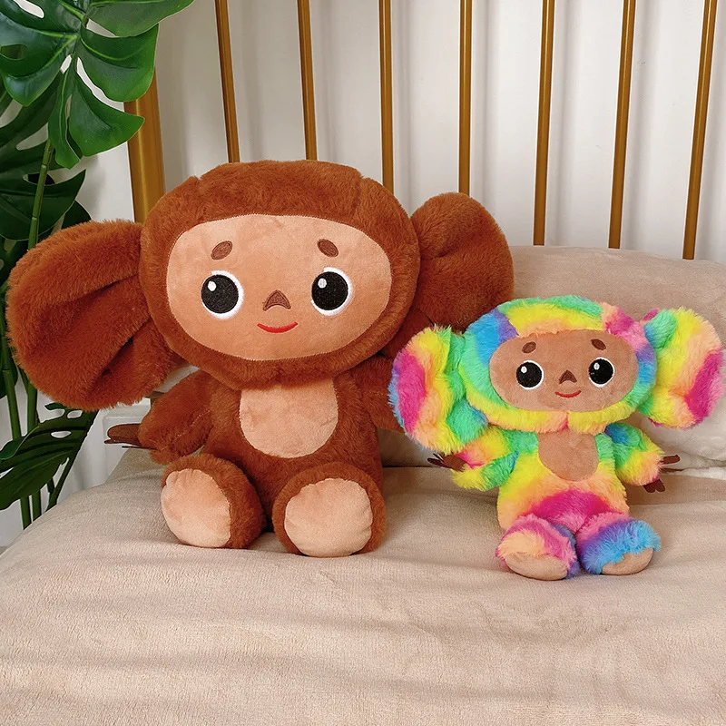 2023 Russia Movie Cheburashka Monkey Plush Toy 23CM Kawaii Baby Kids Sleep Appease Doll Toys for Children Gift чебурашка игрушка