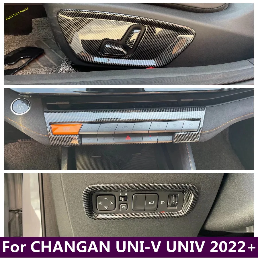 

ABS Head Light Lamp Air Vent AC Outlet Seat Adjust Decor Frame Cover Trim For CHANGAN UNI-V UNIV 2022 2023 2024 Car Accessories