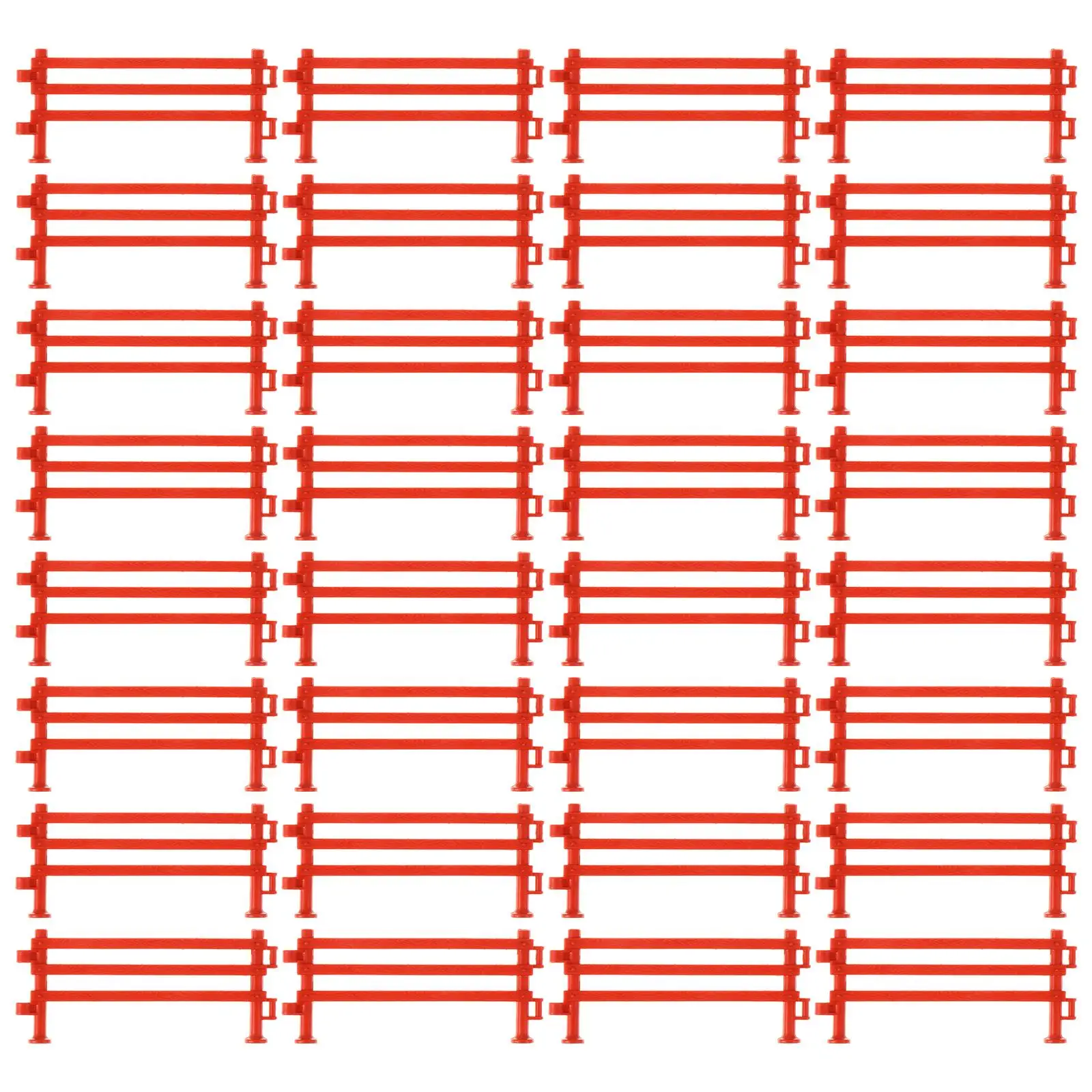 

50 Pcs Scene Fence Miniature Toys Plastic Micro Landscape Accessories Animal for Zoo Garden Simulation Animals Models