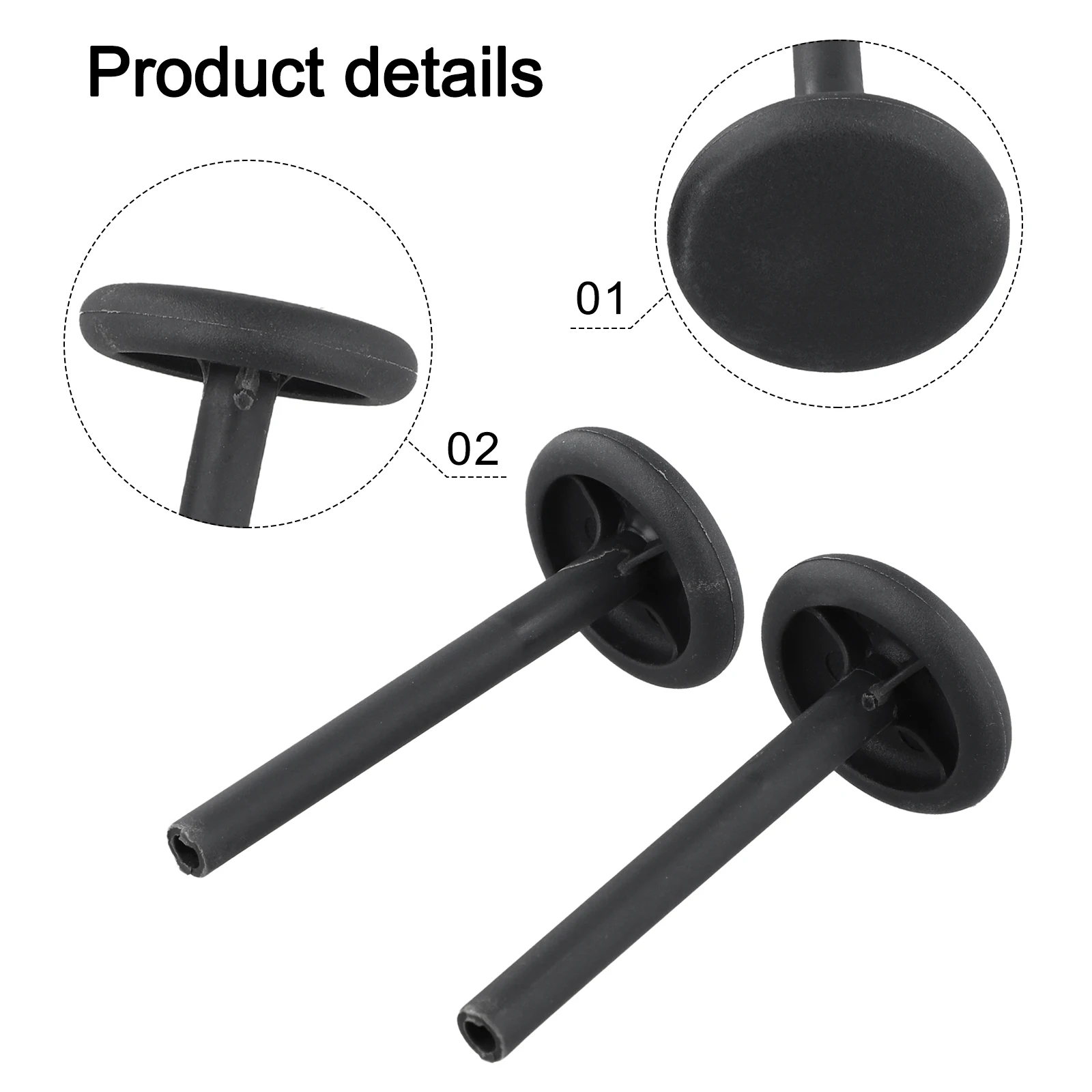 2pcs Car Rear Seat Knob Plastic 87211-74G10-P4Z For Suzuki For Grand For Vitara SQ416 SQ420 Automobile Interior Accessory view 3