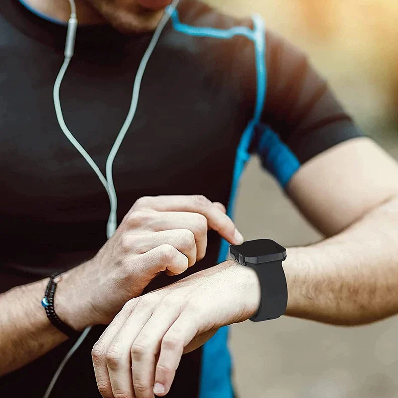 Correa de silicona para Apple Watch Band 49mm 46mm 44mm 40mm 45mm 41mm 42mm 38mm pulsera deportiva iWatch Series Ultra 10 9 7 8 se 4 5 6