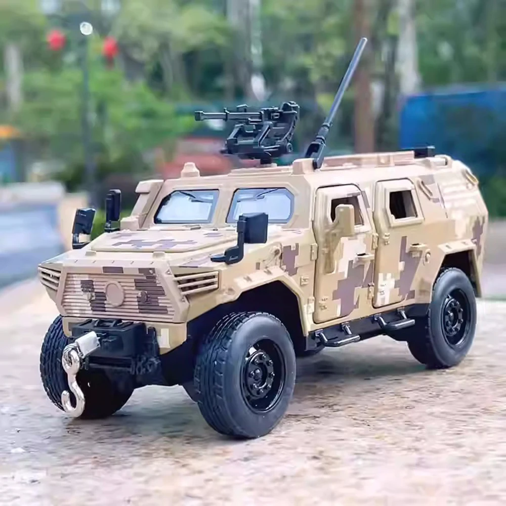 1:32 스케일 동풍 M-히어로 세이버투스 자동차 장난감 합금 다이캐스트 모델 풀백 라이트 사운드 미니어처 차량 테이블 장식