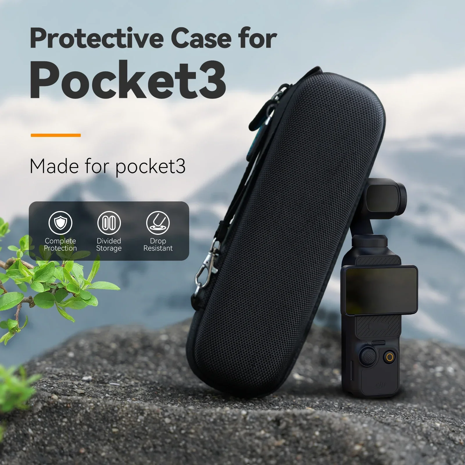 TELESIN Mini Protective Bag For Dji Pocket 3 Carrying Bag Waterproof Storage Box For Dji Pocket 3 Accessories