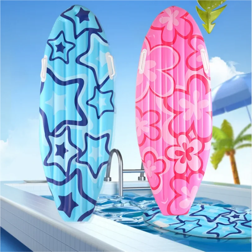 

1 Pcs Surfboard Inflate, Inflatable Surfboard for Beach, Tropical and Luau Party Decorations, Inflatable Pool Toy, Beach Party I