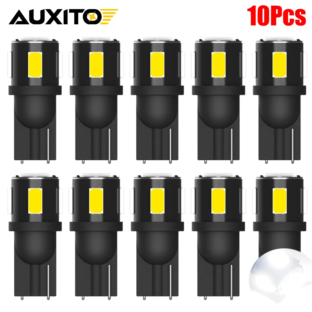 AUXITO 10/2Pcs T10 W5W Led Bulb 5630SMD 12V Car Interior Light Dome Map Reading Light For Mercedes benz VW Golf BMW Audi Tesla