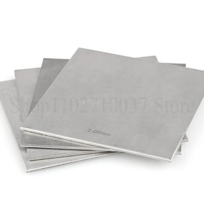 1PCS 100x100mm 200x300mm 304 Stainless Steel Plate Flat Brushed Metal Polished Plate Steel Sheet Thickness 0.02-2.5mm