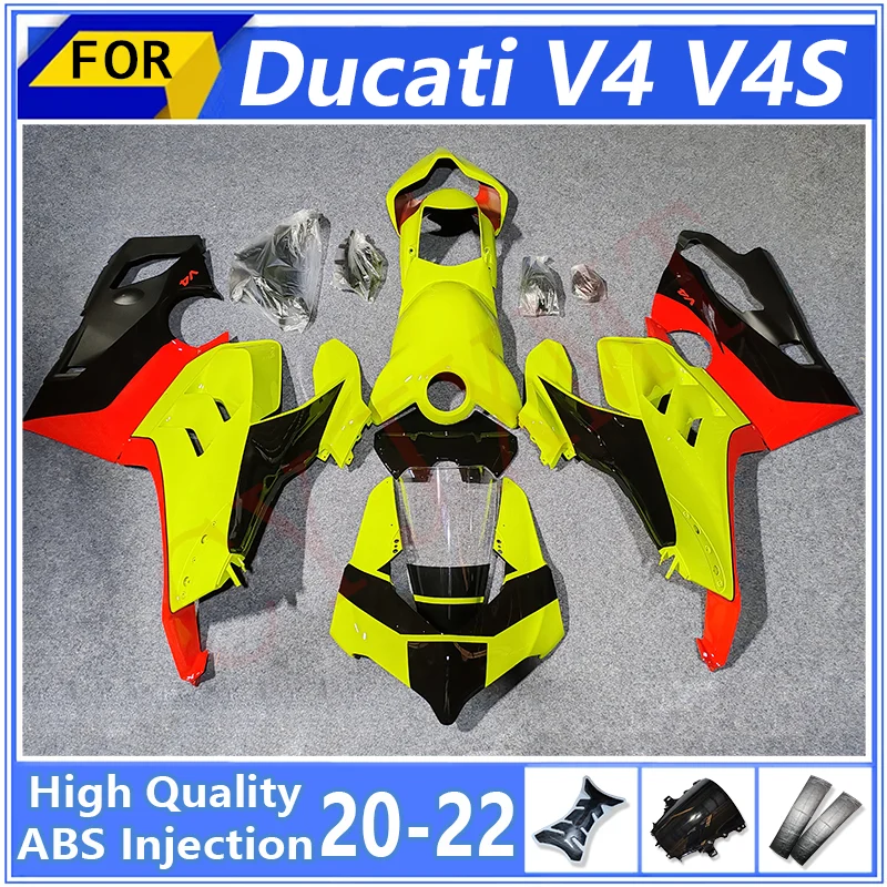 

Motorcycle Fairings Kits For Ducati V4S 2020-2022 Moto Full Plastic Body Fairing Panigale V4 S 20-22 Bodywork Cowl Spoiler Shell