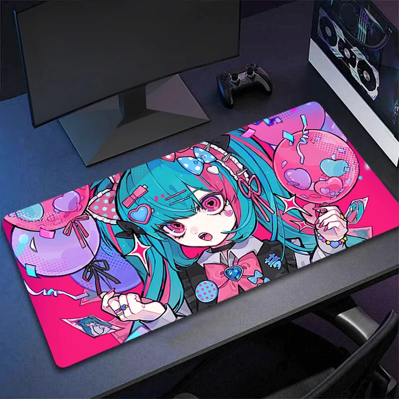 Mouse Pad Anime Sexy Girls E-sports Cute Gaming Laptop Mousepad 90x40 Keyboard Mat Desk Protector Anime Cartoon Hot Mouse Pads