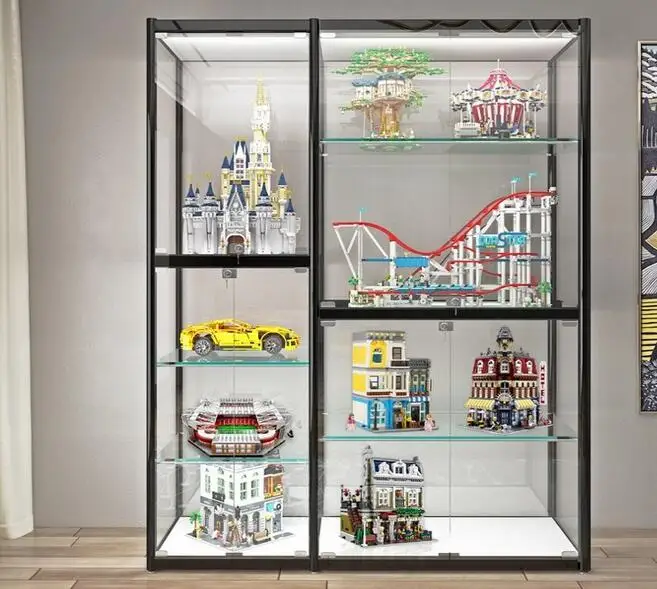 LEGO display cabinet gift toy shelf dustproof household transparent glass display cabinet hand-made animation model display cabi