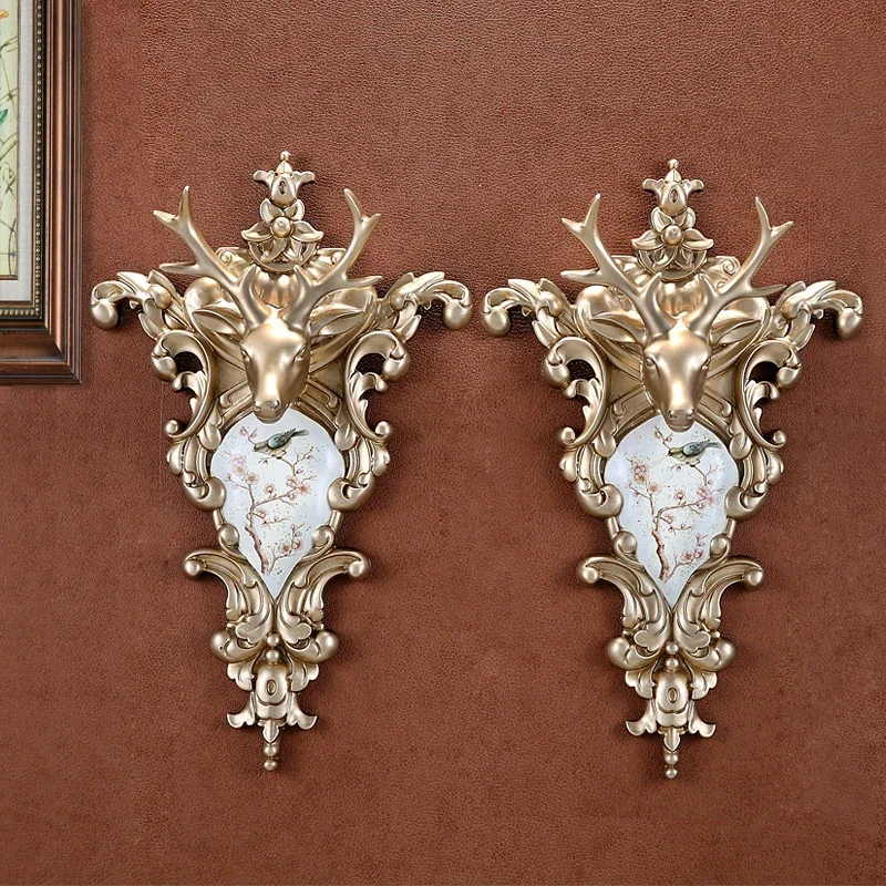 

Wall Hanging Restaurant Light Luxury TV Background Wall Wall Decorations Decorations American Hallway Creative Pendant