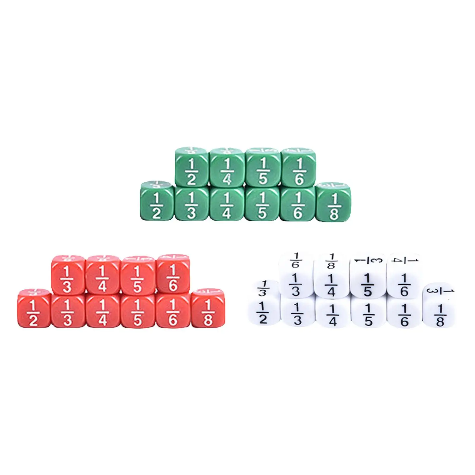 10 Pieces Fraction Math Manipulatives Fractional Fraction Equivalence