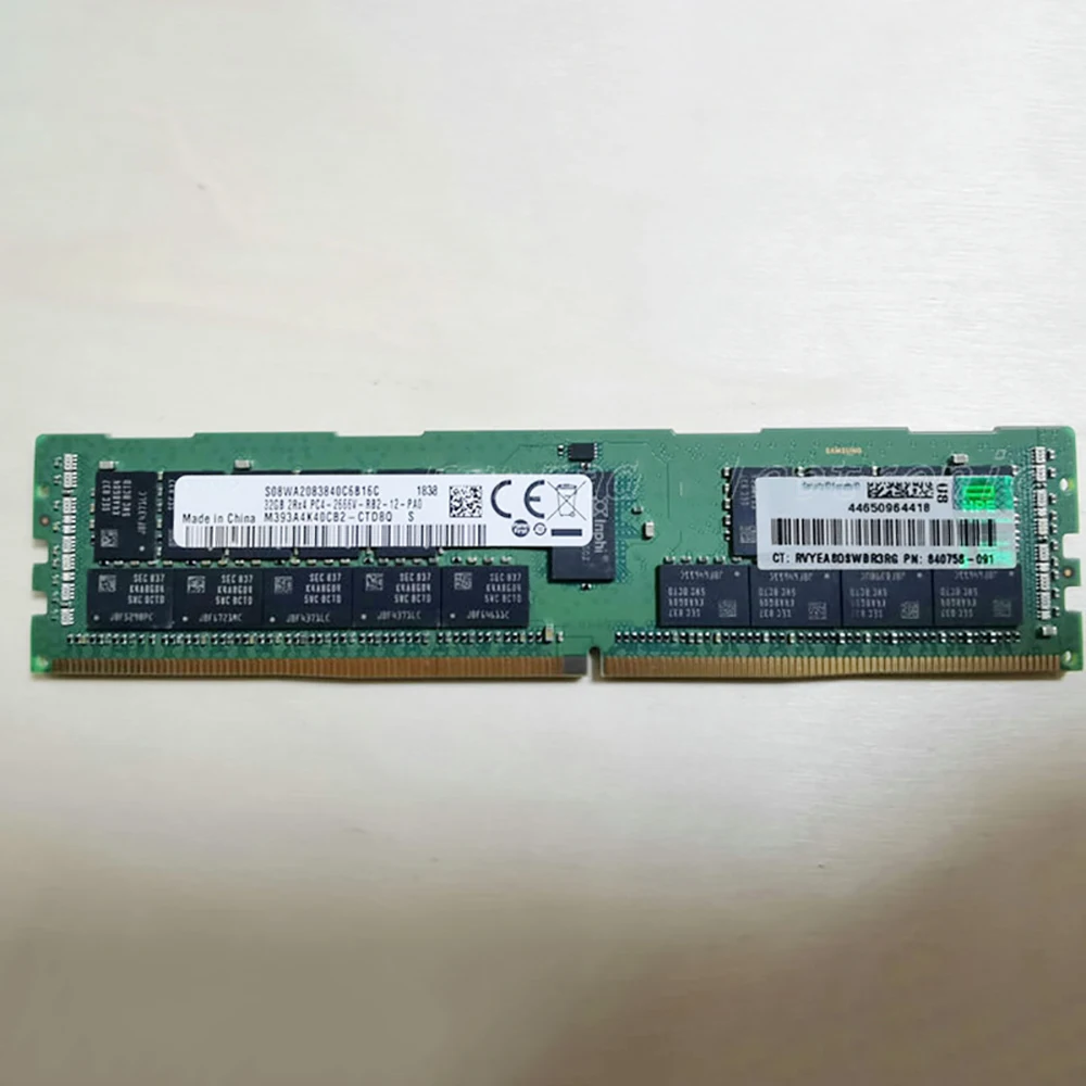 Memoria de servidor 815100-B21 850881-001 840758-091 32GB DDR4 2666MHz REG RAM funciona perfectamente, envío rápido, alta calidad