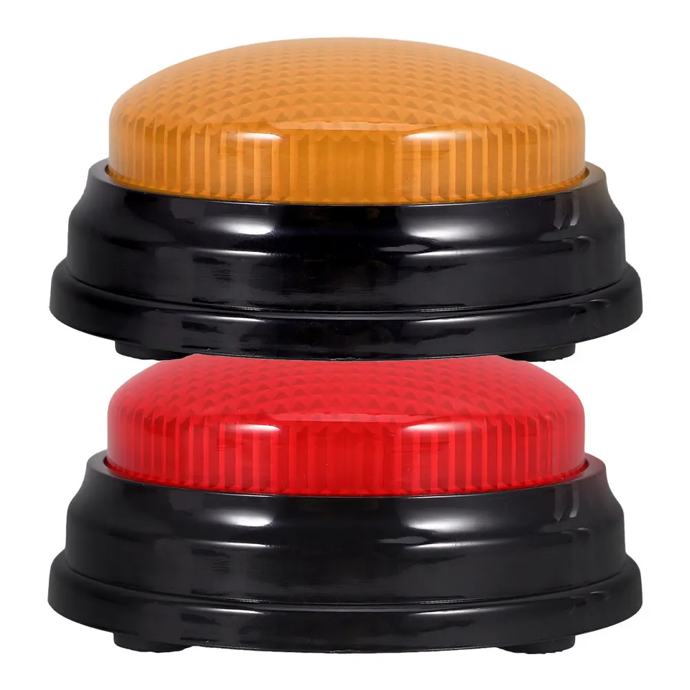 

2 шт. кнопки-зуммеры со звуком и светом, пластиковые, для игр, викторин, вечеринок, конкурсов, интерактивные, для ответов, забавные, развлекательные