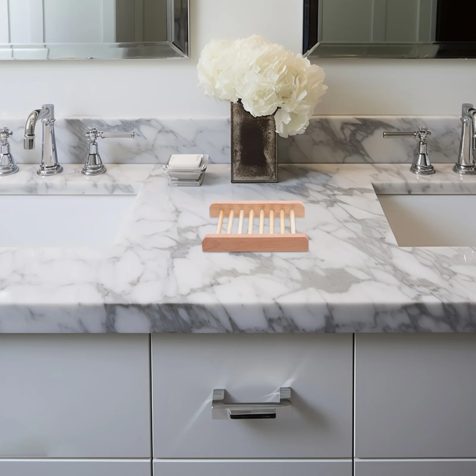 10 قطعة حامل الصندوق شريط طبيعي صحن الصابون تخزين الرف استنزاف صينية الصابون تخدم لوحة لاستخدام الحمام المطبخ دش #4