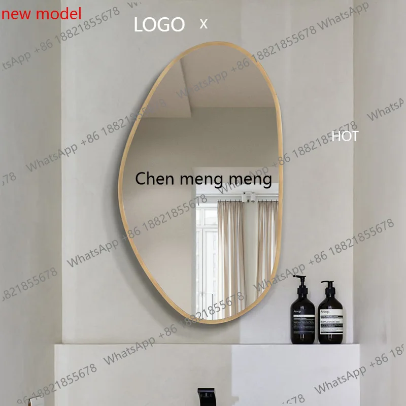 

Wall-mounted bathroom, bedroom dressing, cosmetic mirror, household porch decorative mirror