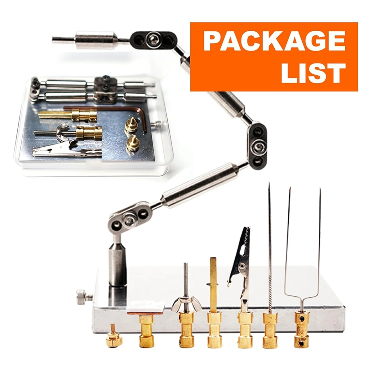 A13M 스톱 모션 애니메이션 리그 암 키트 - 26cm 스테인리스 스틸 리그 암 및 6가지 종류의 커넥터 포함, 씬리스 캐릭터 제작용